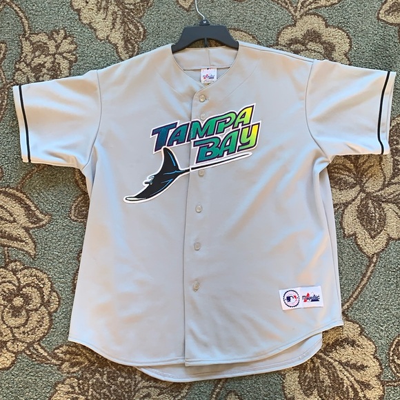 Majestic Other - TAMPA BAY DEVIL RAYS Vintage Majestic Jersey in Gray. Size XL. RARE!!!